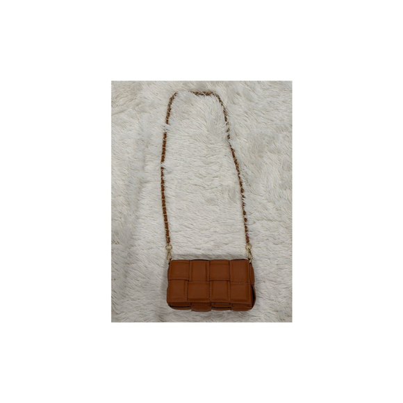 Vera Pelle Italian Brown Leather Crossbody Bag - (NWT) Boutique